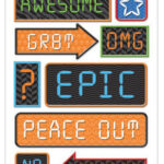 Sticko BOYS ICON & WORDS Get Inspired Stickers 12pc