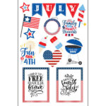 Scrapbook Customs 4TH OF JULY EMBELLISHMENTS Laser DieCuts