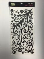 Glitz GLAM 12” Flourish Black Rubon Rub-Ons - Image 2