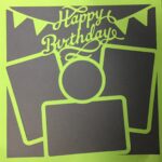 Page Frame #HAPPY 9"X9" Overlay