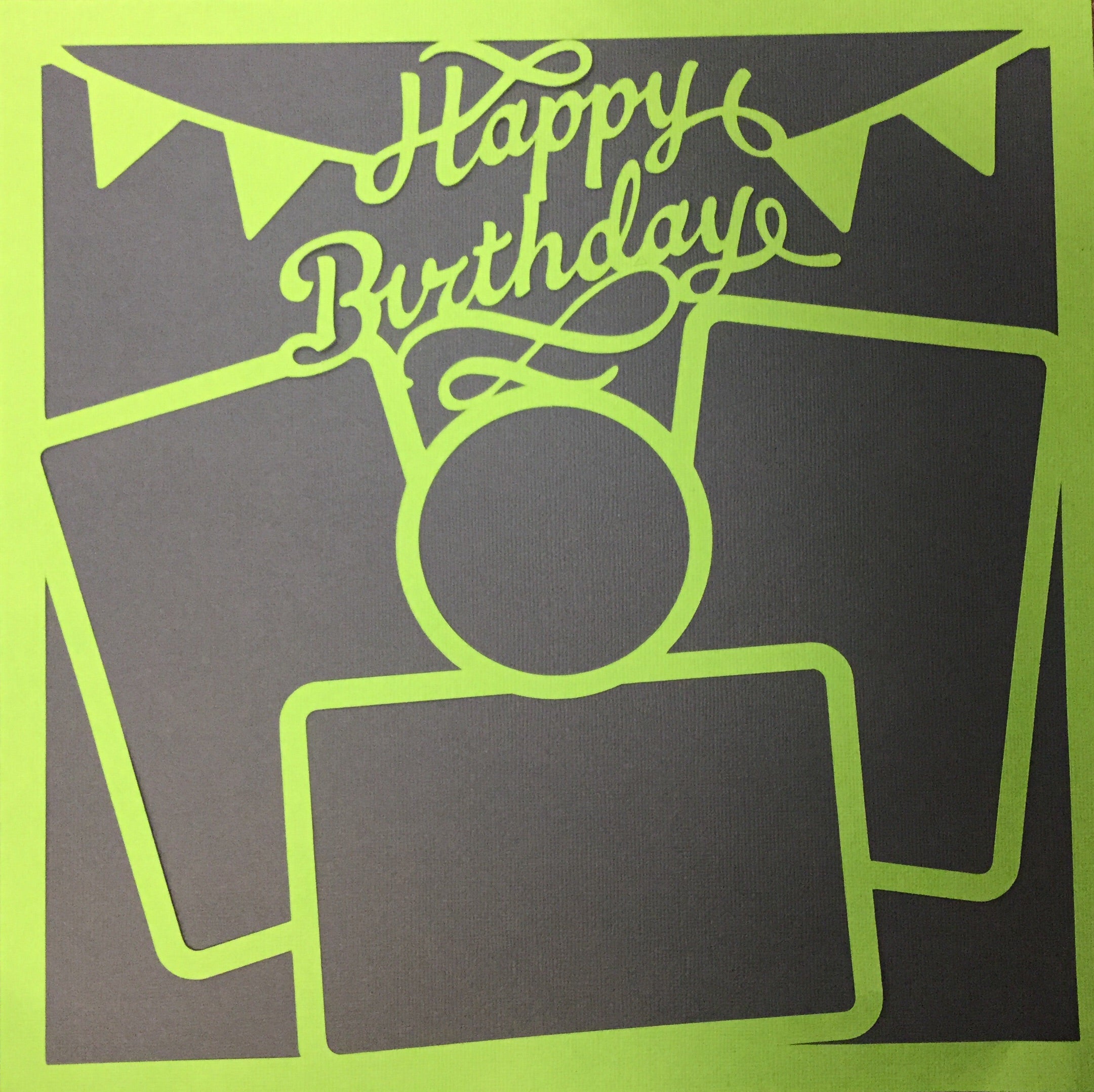 image_ecccb0d0-c849-4a94-b67d-3a95578d7e6c.jpg Page Frame #HAPPY 9"X9" Overlay - Image 1