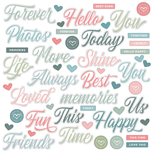 image_ed79639a-1d88-4bd4-8ed5-de80dbf81e49.jpg 49 and Market Vintage Artistry TRANQUILITY CHIPBOARD WORD SET - Image 1