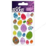 Ek Success Sticko MINI EASTER EGGS Epoxy Stickers 21pc