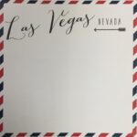 LAS VEGAS AIR MAIL Arrows 12"X12" Custom Scrapbook Paper