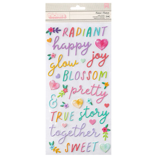 image_edcfcdc2-24f9-4dd8-908c-f7ad3c7097f9.jpg Thickers Paige Evans Blooming Wild RADIANT Puffy Stickers - Image 1