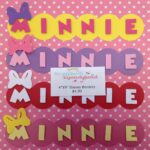 Disney MINNIE BORDERS Scrapbook Title Scrapbooksrus Custom