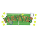 Jolee's Boutique TENNIS Title Wave 3D Stickers 9pc