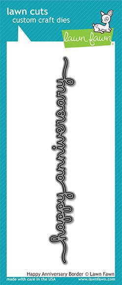 image_eecd51a3-2d8f-434f-90b5-e88938088e19.jpg Lawn Fawn Cuts HAPPY ANNIVERSARY BORDER Craft Die - Image 1