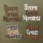 S’MORE GREAT MOMENTS Camping Smore Scrapbook DieCuts - Image 3