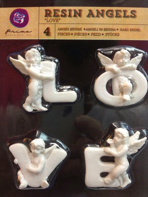 image_f00fdab6-1fb1-4844-8539-7fefaf32b9b0.jpg Prima LOVE Resin Angel Embellishments 4pc - Image 1