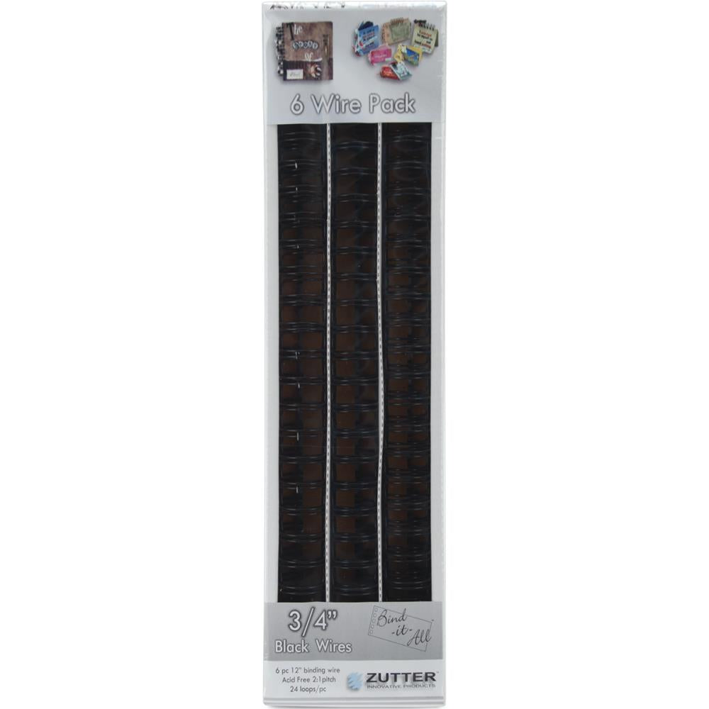 image_f10e648e-7895-4aa7-961e-46c0cb092c06.jpg Zutter Universal BINDING WIRES 3/4” Black 6pc - Image 1