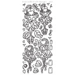 Elizabeth Craft LITTLE CUTIES GOLD Peel Off Stickers 2561
