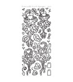 Elizabeth Craft LITTLE CUTIES GOLD Peel Off Stickers 2561