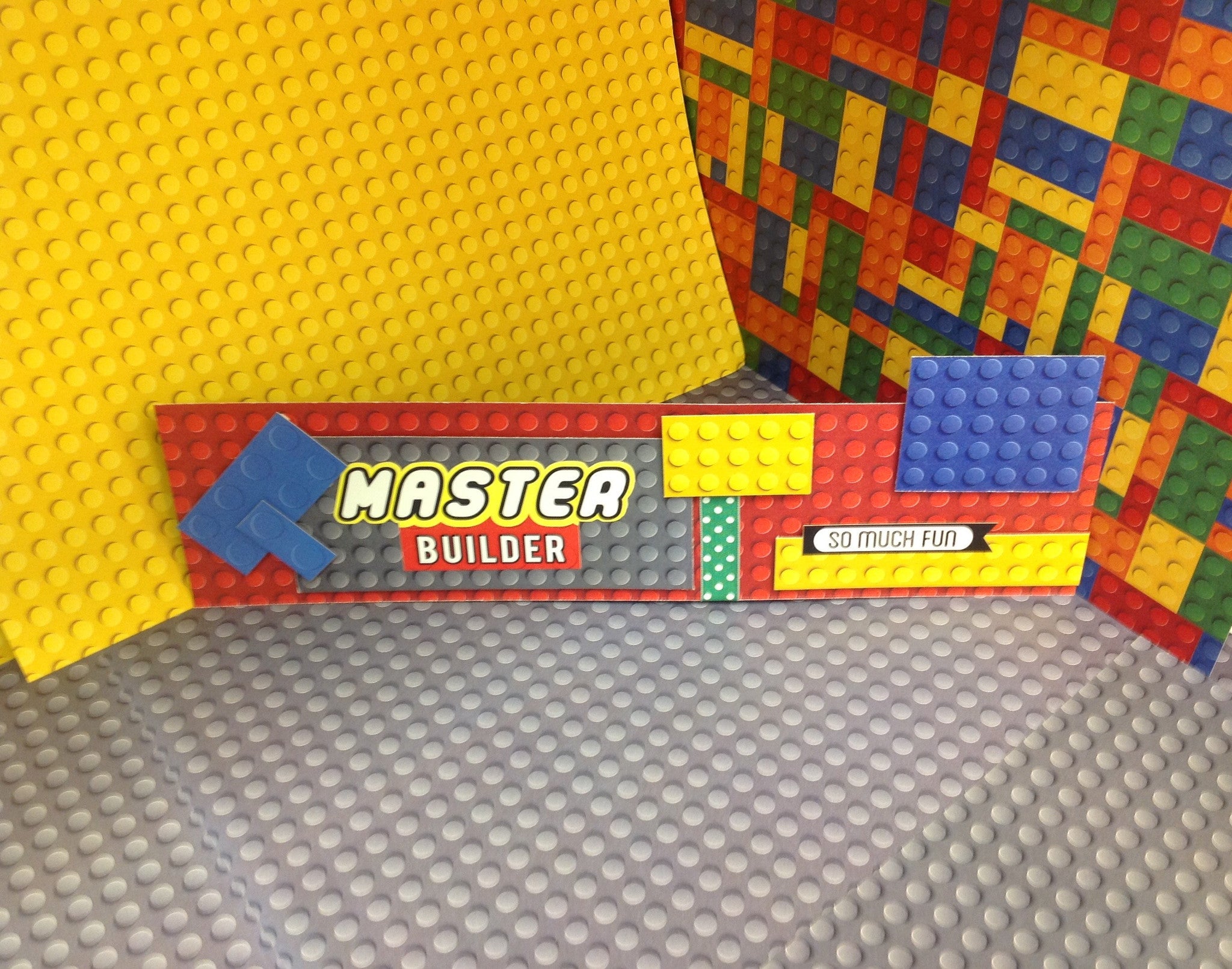 image_f2b2f413-4319-4d01-b2bc-a00a07594607.jpeg Scrapbooksrus LEGO MASTER BUILDER 3" Border #2 - Image 1