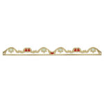 Sizzix Sizzlits Decorative Strip ROMANTIC RUFFLE Die Border