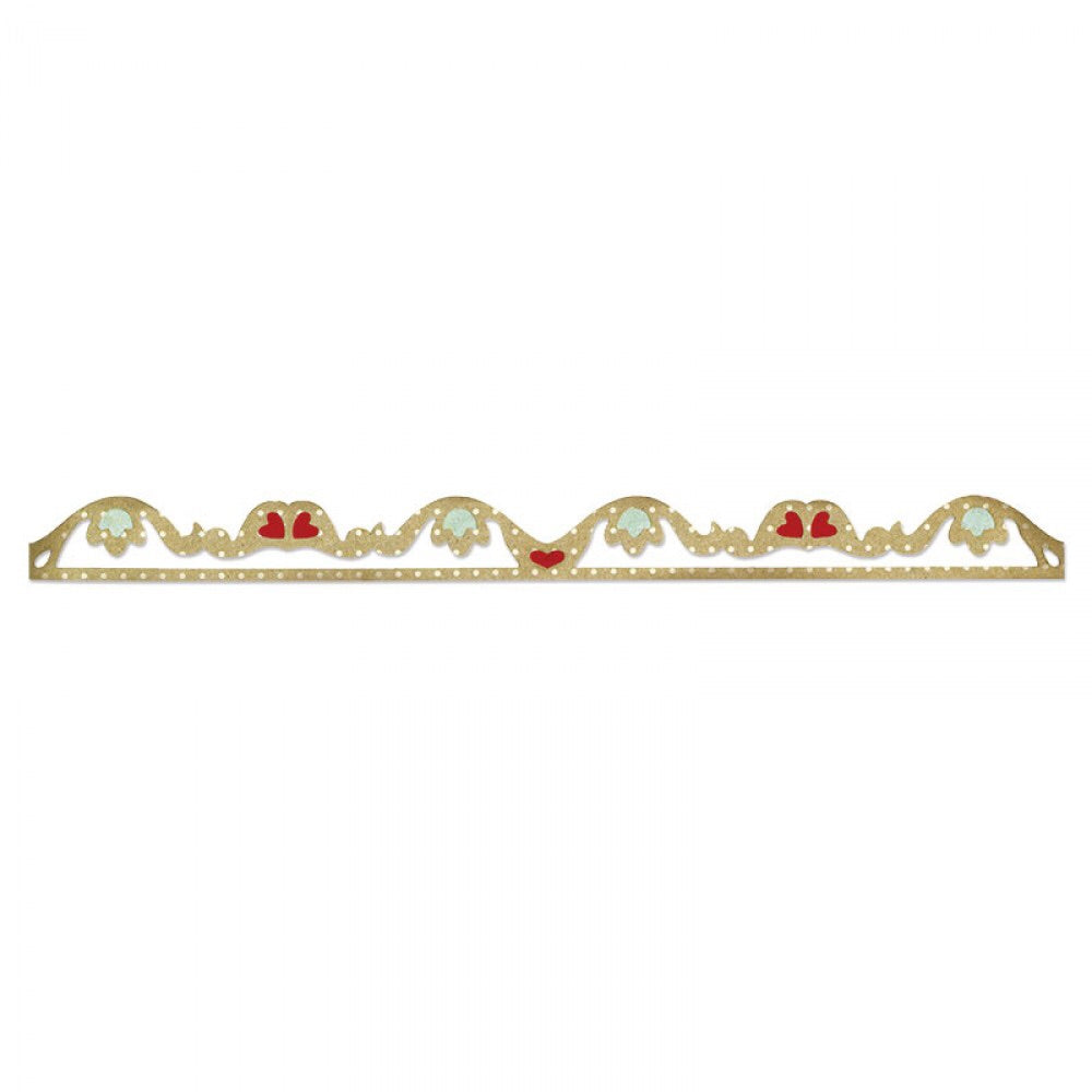 image_f3616fa5-2e4e-46c8-9914-15c1de793f65.jpg Sizzix Sizzlits Decorative Strip ROMANTIC RUFFLE Die Border - Image 1