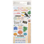 Vicki Boutin Thickers Where To Next HAPPY LIFE Chipboard Stickers 88pc. - Image 2
