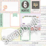BABY GIRL MONTHS 12"X12" Scrapbook Customs Paper - Image 6