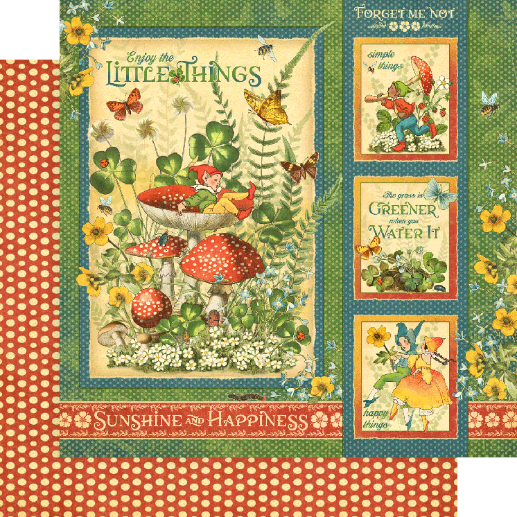 image_f5eead65-e23a-4807-a362-3a1984b49f6f.gif Graphic 45 Little Things Collection LITTLE THINGS 12X12 Paper - Image 1