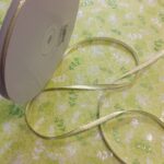 May Arts 1/4" SILVER EDGE SATIN Ribbon - Image 2