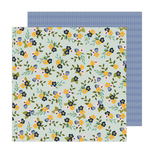image_f6e27b8c-c5ea-419f-888a-4e4edade1948.jpg Jen Hadfield Live & Let Grow PANSIES 12"X12" Scrapbook Paper - Image 1