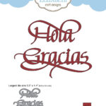 Elizabeth Craft HOLA GRACIAS Steel Cutting Die