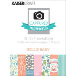 Kaisercraft Captured Moments HELLO BABY CARDS 3X4 Journal - Image 2