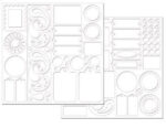 Creative Imaginations BLANK CHIPBOARD SHAPES 73pc