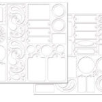 Creative Imaginations BLANK CHIPBOARD SHAPES 73pc