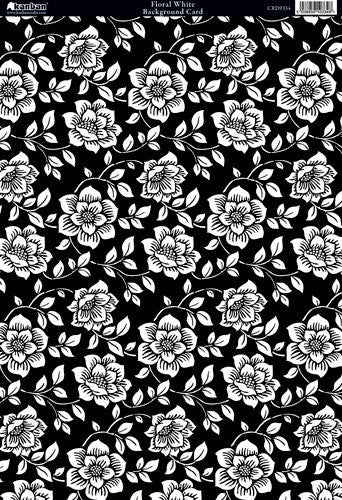 image_f8b70502-5609-4715-bfab-36aca532e34e.jpg Kanban FLORAL CARDSTOCK Background Card 1 Sheet - Image 1