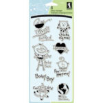 Inkadinkado LITTLE TYKE Baby Clear Acrylic Stamps 8pc