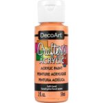 DecoArt Crafter's Acrylic SOFT CORAL Acrylic Paint 2oz - Image 2