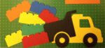 Premade BOYS & THEIR LEGOS 12"X12" Scrapbook Blocks Die Cut - Image 6