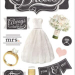 Paper House THE BRIDE 3D Stickers 13pc