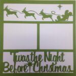 Page Frame TWAS THE NIGHT BEFORE CHRISTMAS Red Scrapbook Overlay - Image 4