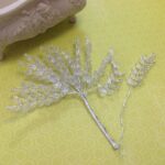 Clear Wheat Grass Vine Embellishment 3/4" X 2" 1pc - Image 2