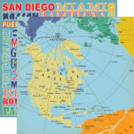 Carta Bella Let’s Cruise WORLD MAP 12"x12" Paper