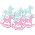 Eyelet Outlet ROCKING HORSES Brads 12pc