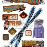 Paper House SPORTS 3D Scrapbook Stickers 4.5"x 7"