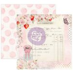 Prima STRAWBERRY MILKSHAKE 12"X12" PAPER PAD With Foil 24 sheets - Image 4