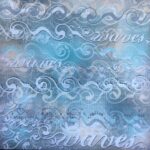 StoryTellers Paper SURF'S UP WAVE 12"X12" Cardstock 2pc