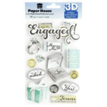 Paper House ENGAGED 3D Stickers 13pc
