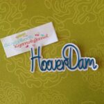 HOOVER DAM Cursive 2 Layer Diecut Title Travel Die Cut LV - Image 2