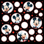 Disney MICKEY MOUSE POSES DS 12"X12" Scrapbook Paper