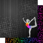 Neon Sports GYMNASTICS KIT 12"X12" Scrapbook Paper 12 Sheets - Image 2