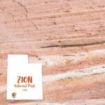 ZION National Park Watercolor 12"X12" Scrapbook Paper - Image 2