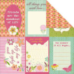 Kaisercraft SUMMER BREEZE Double-Sided 12"X12" Cardstock Sheet