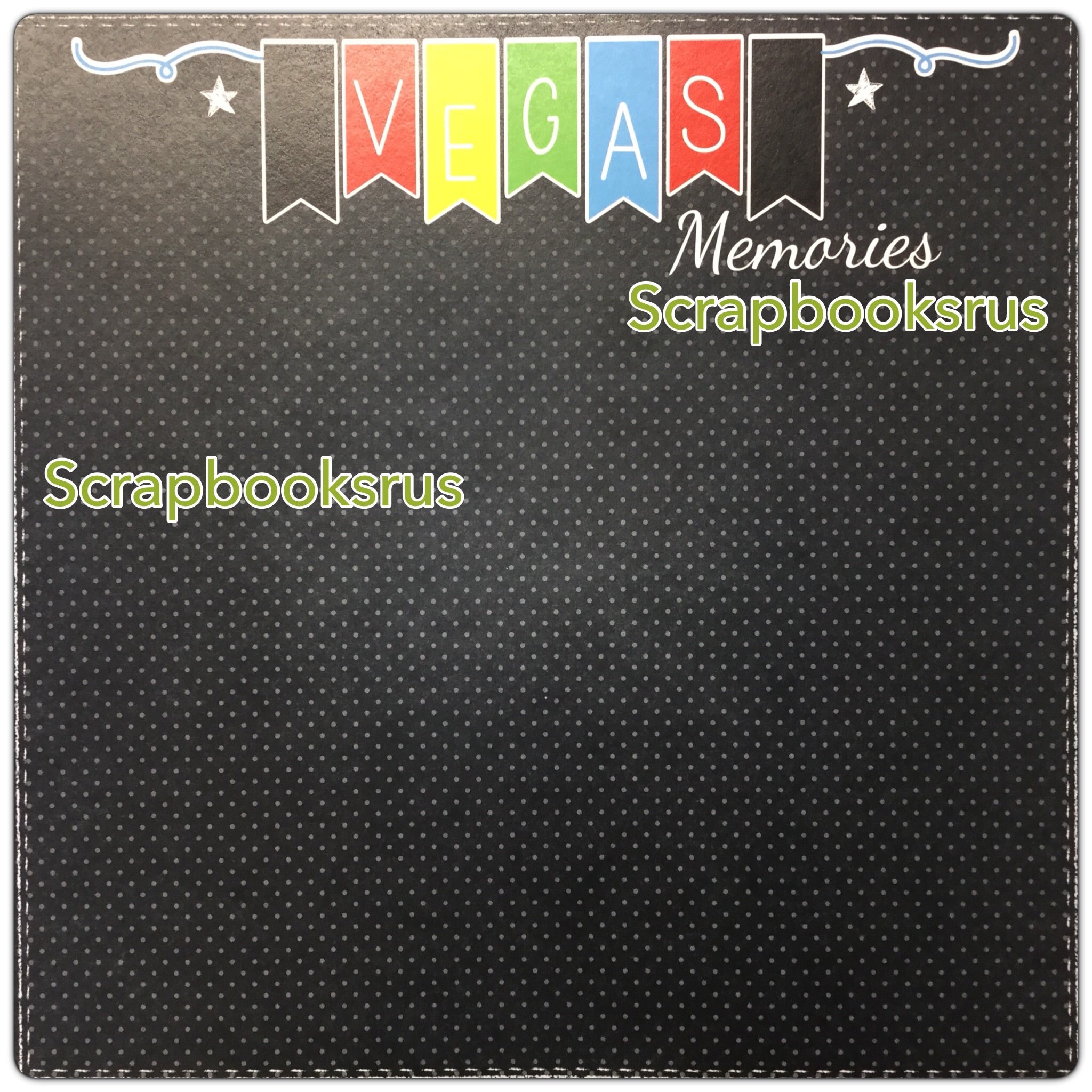 Scrapbooksrus Vegas Memories Scrapbooksrus VEGAS MEMORIES Color Dots 12”X12” Scrapbook Paper - Image 1