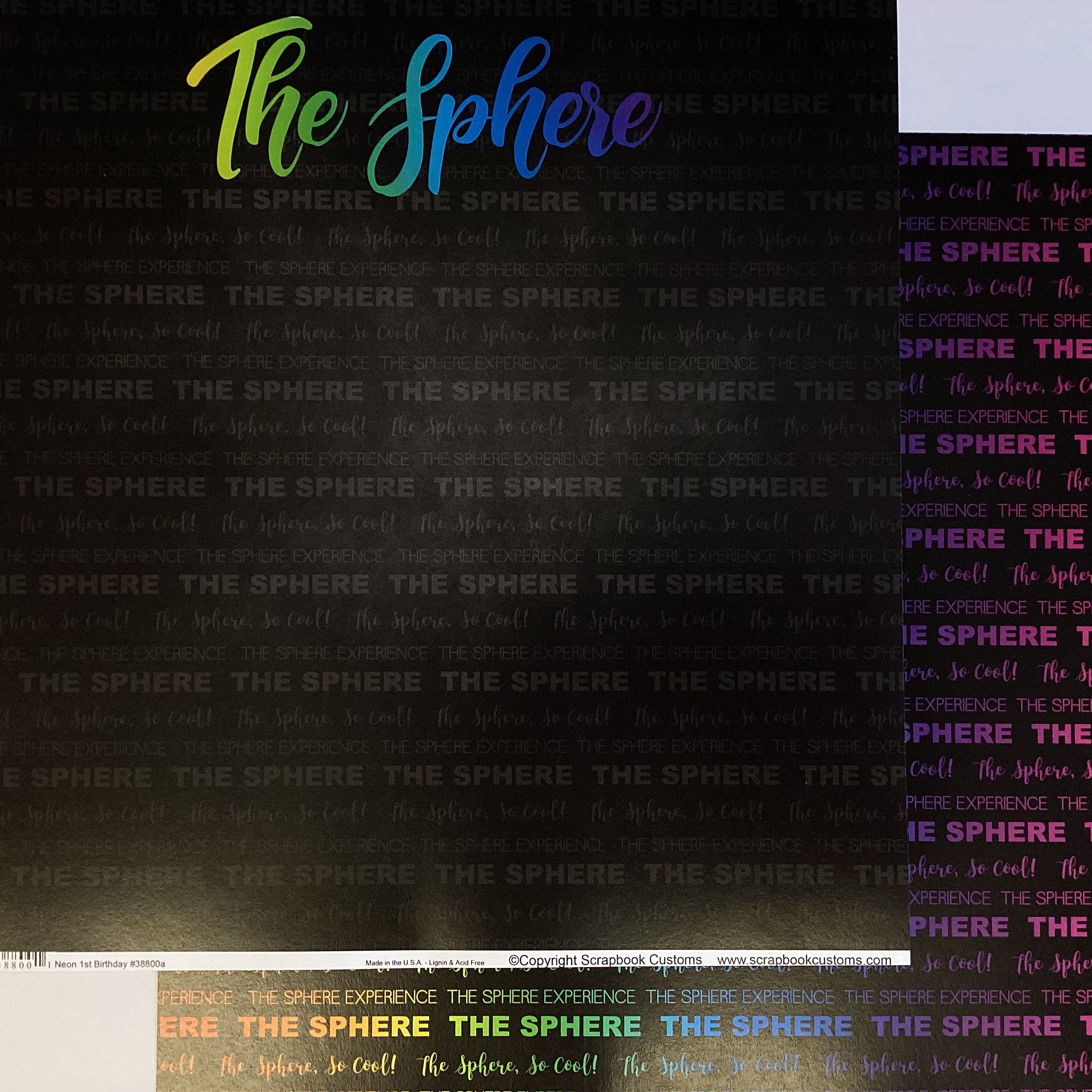 Scrapbooksrus The Sphere Scrapbooksrus NEON SPHERE 12"X12" Scrapbook Paper - Image 1