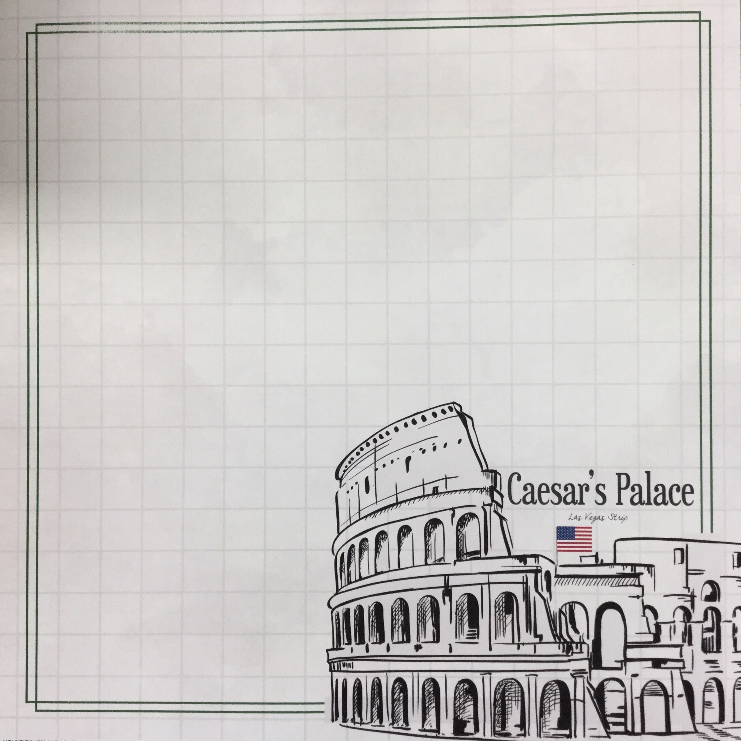 Scrapbooksrus Caesar’s Palace Scrapbooksrus CAESARS PALACE ADVENTURE 12"X12" Scrapbook Paper - Image 1